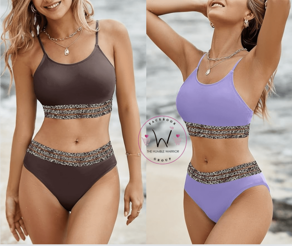 Herseas Leapord Trim Bikini Set!